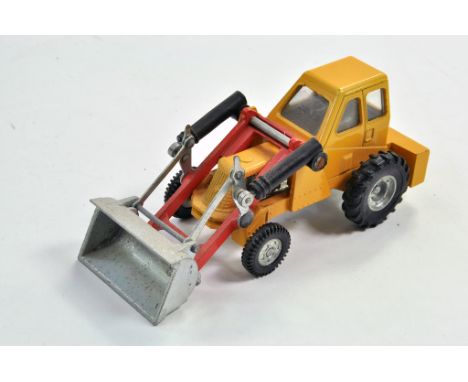 Dinky Muirhill Front End Loader in yellow with metal hubs and shovel. Generally very good.  Condition Reports: Please contact