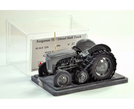 Tractoys Farm Issue comprising 1/16  Ferguson TEF Diesel Half track Tractor. Limited Edition of just 50 for G&amp;M Farm Mode