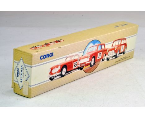 Corgi Classics 1/43 diecast vehicle trio set comprising Austin Healey, Mini and Ford Cortina. Excellent in box. Condition Rep