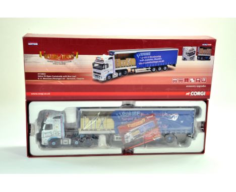 Corgi Diecast Model Truck Issue comprising No. CC14024 Volvo FH Open Curtainside with Load in the livery of GA Newsome. Appea