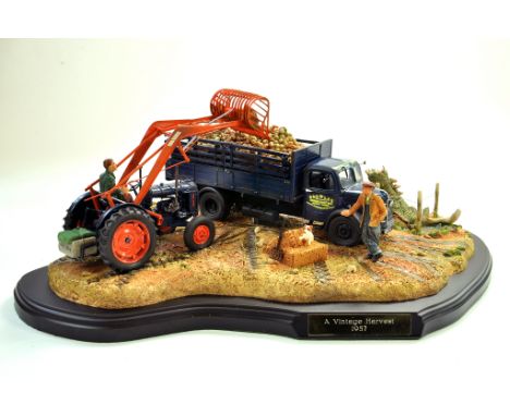 Country Artists Farm Study comprising 'A Vintage Harvest from 1957' featuring Fordson Major E27N Tractor loading sugar beet o