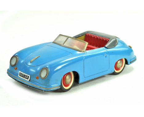 Distler Electromatic 7500 tinplate Porsche 356. Tinplate battery operated issue. Appears generally well preserved hence very 