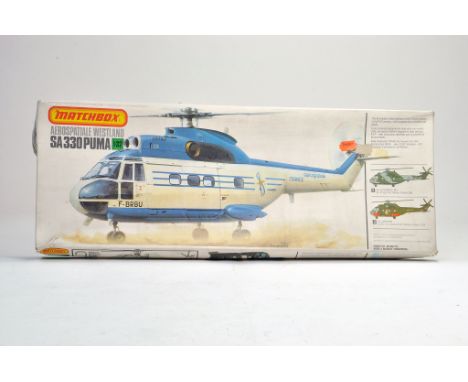 Matchbox Plastic Model Kit 1:32 scale comprising No. PK-507 Aerospatiale Westland Sa330 PUMA. Appears to be complete. Very go