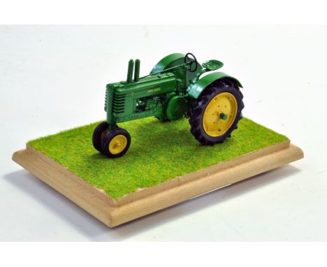 Tekno Bygg Modified Hand Built Farm Issue comprising 1/32 John Deere Model B Vintage Tractor. Row Crops. Superb Piece and Exc