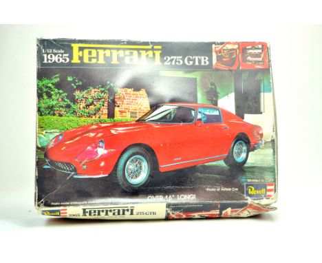 Revell Plastic Model Kit 1:12 scale comprising of no. H-1287 1965 Ferrari 275 GTB. Appears to be complete. Very good to excel