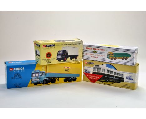 A group of Corgi diecast truck issues comprising classics series issues including Walls, plus Atlas Dinky Leyland Octopus. Ge
