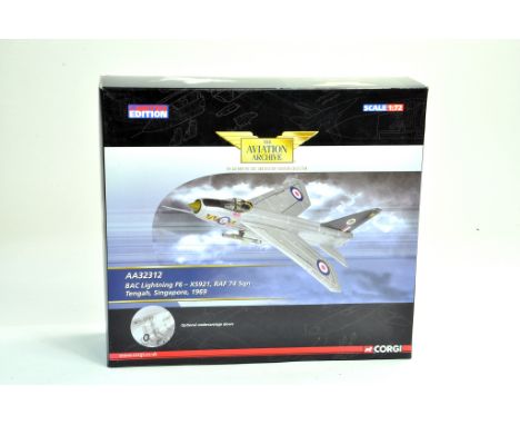 Corgi Diecast model aircraft 1:72 scale comprising Aviation Archive No. AA32312 BAC Lightning F6 - XS921 RAF 74 Squadron. App