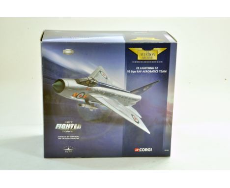 Corgi Diecast model aircraft 1:72 scale comprising Aviation Archive No.  49402 EE Lightning F2 RAF Aerobatics Team.  Appears 