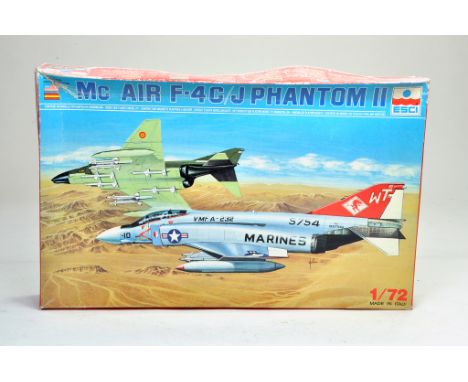 Esci Plastic Model Kit. 1:72 scale comprising of no. 9031 Mc Air F-4C/J Phantom II. Appears to be complete. Very good to exce