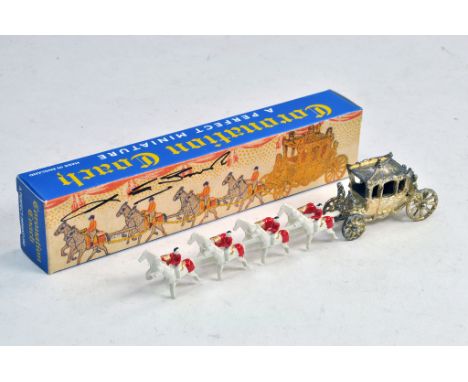 MICA The Perfect Toy Scale Model Modern Copy of the Moko Coronation Coach, Limited Edition in Silver. Signed by Leslie Smith.