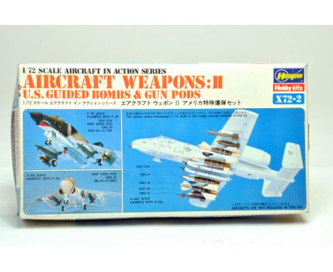 Hasegawa Plastic Model Kit. 1:72 scale comprising no.X72-2 Aircraft in Action Series Aircraft Weapons II US Guided Bombs and 