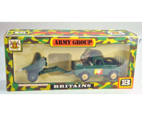 Britains Army Group 1/32 Land Rover and Gun Set. Generally excellent in very good box. Condition Reports: Please contact us f