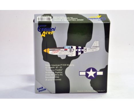 Gemini Aces Diecast model aircraft 1:72 scale comprising No. GAUSA 2005 P51 Mustang Ferocious Frankie. Appears excellent and 