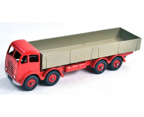 Dinky No. 901 Foden (2nd Type) Diesel 8-wheel Wagon with red cab, chassis and Supertoy hubs with black tyres, silver trim and