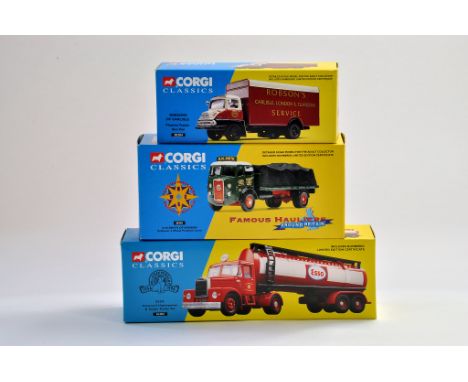 Corgi Diecast Truck issues comprising Corgi Classics; 30304, 28101 and 16302 - Robsons, Smiths and Esso. Appear excellent wit