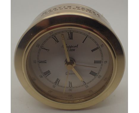 Boxed Rapport brass alarm clock
