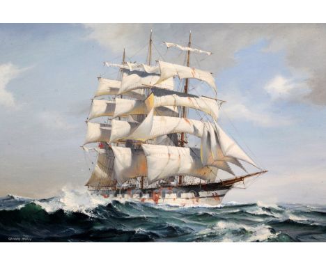 § George Shaw (1929-2009)oil on canvasPortrait of the clipper ship 'Slieve More' built 1877signed20 x 29.5in.