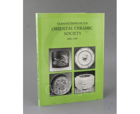 Forty five volumes of the Transactions of The Oriental Ceramic Society, ranging from 1962-2016