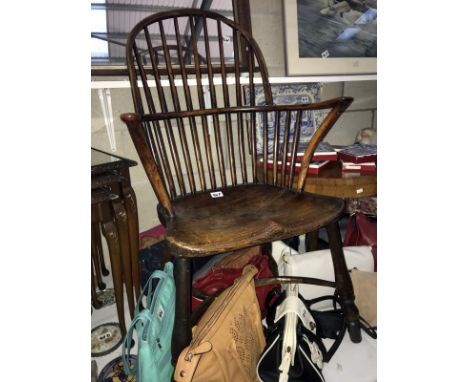 A 19th century spindle back Windsor chair ****Condition report**** Fair to good condition with no damage observedHas general 
