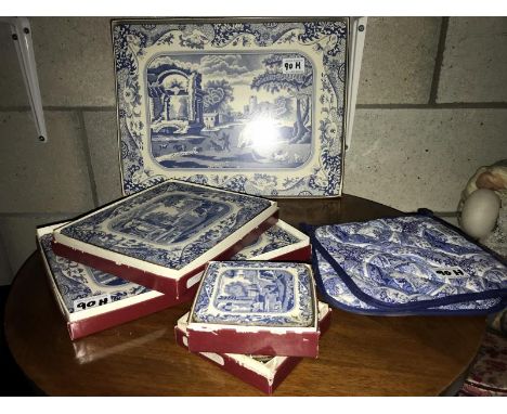 A quantity of Spode placemats and coasters etc.