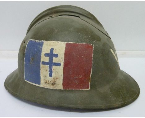 A Free-French Resistance helmet