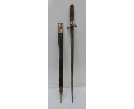 A South American facone, with scabbard, length 62cm