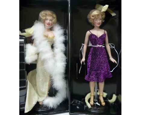 Two Franklin Mint Marilyn Monroe Portrait Dolls