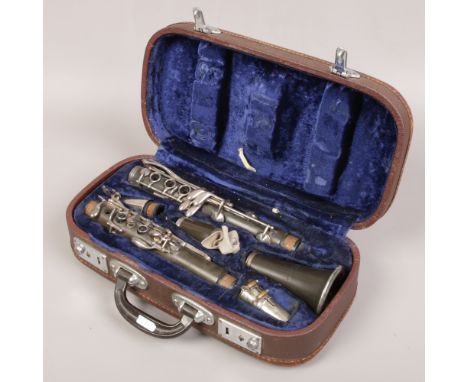 A cased Lark clarinet. 
