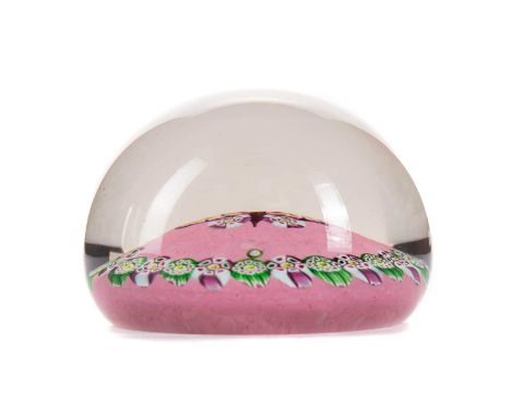 PAUL YSART (SPANISH/BRITISH, 1904-1992), MILLEFIORI GLASS 'BUTTERFLY' PAPERWEIGHT POST-WAR decorated with central butterfly t