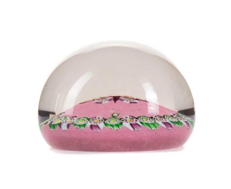 PAUL YSART (SPANISH/BRITISH, 1904-1992), MILLEFIORI GLASS 'BUTTERFLY' PAPERWEIGHT POST-WAR decorated with central butterfly t