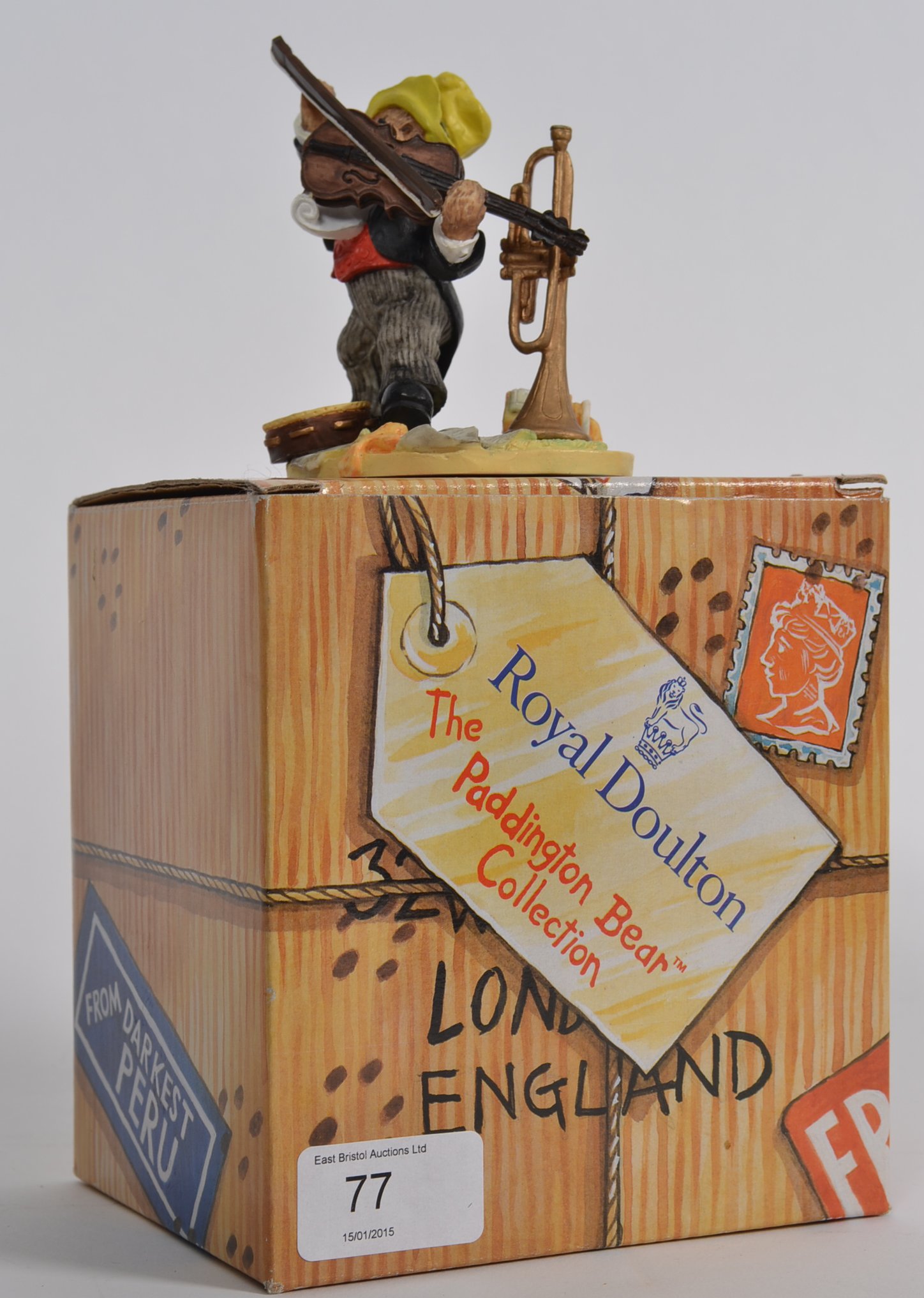 A Royal Doulton Paddington Bear figurine, in original box.
