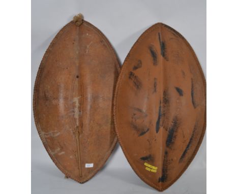 FILM PROPS; A pair of plastic life size tribal style shields, used in The Four Feathers.

The Four Feathers is a 2002 action 