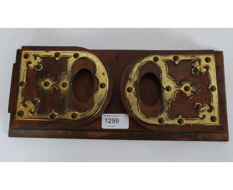 A good 19th century burr walnut and brass details metamorphic extending book trough raised over plinth base