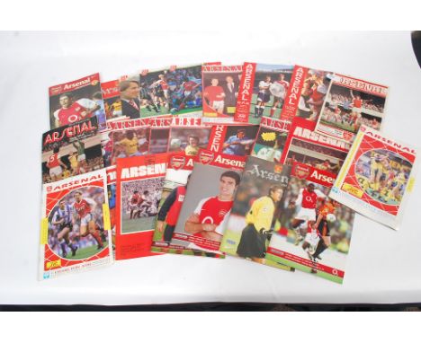 A collection of Arsenal football programmes dating from the early 80's