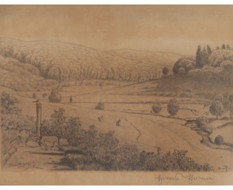   Thoma, Hans  Thoma, Hans   1839 Bernau - 1924 Karlsruhe. Radierung. "Marzell". U.r. mit Bleistift sign. In der Pl.  monogr.