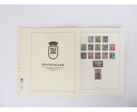   Briefmarken Alliierte Besatzung  Briefmarken Alliierte Besatzung   1945/1950. In losen Lindner Falzlos Bögen (lückenhaft)  