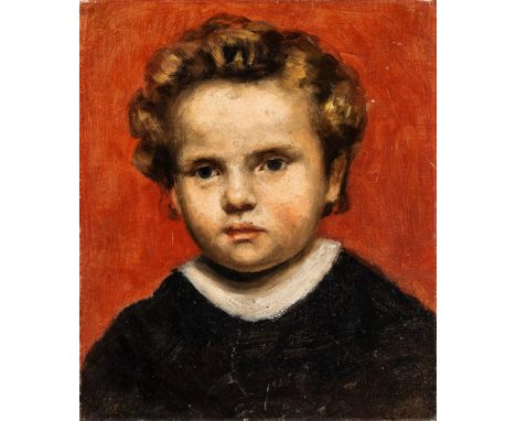   Porträtist  Porträtist   Um 1900. Öl/Lw. Bildnis eines Knaben, en face dem Betrachter zugewandt.  30 x 25 cm. R.          
