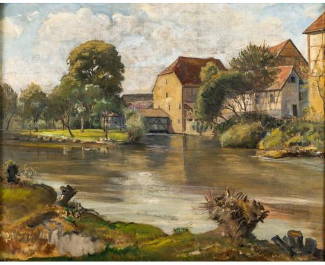   Tillberg, Harald  Tillberg, Harald   1877 Meissen - 1955 München. Studium an der Dresdner  Kunstakademie. Öl/Lw. Blick auf 