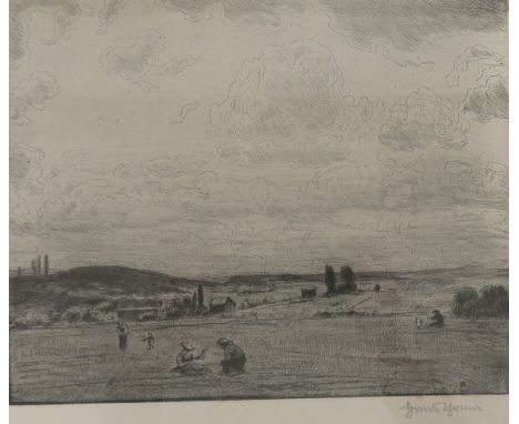   Thoma, Hans  Thoma, Hans   1839 Bernau - 1924 Karlsruhe. Radierung. Wolkenheer II. U.r. mit Bleistift sign. 20 x 25 cm.  R.