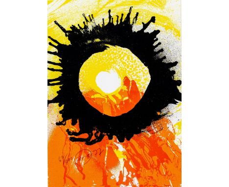   Piene, Otto  Piene, Otto   1928 Laasphe - 2014 Berlin.  Farbserigraphie/Karton. Ohne Titel. U.l. mit Bleistift sign.,  77(1