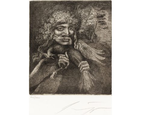  Fuchs, Ernst  Fuchs, Ernst   1930 Wien - 2015 ebd. Radierung. Vogelfresser.ÿU.r. mit Bleistift sign. U.l. 842/3000  num. 19