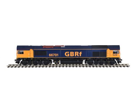 A gauge 1 Freightliner, Aristocraft G gauge catalogue No ART-23205 EMD. 1/29th scale Class 66 diesel locomotive ’GBRMF’, elec