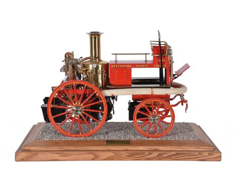 A fine exhibition standard 2 inch scale model of a Shand Mason horse drawn fire engine, built from Edgar T Westbury drawings 