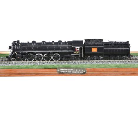 A limited edition HO gauge brass model of a Canadian National Rail Northern Class 4-8-4 U-2-g tender locomotive No 6213, The 