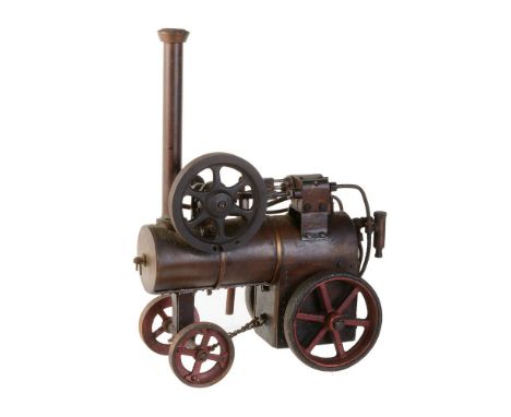 A scratch-built approximate ¾  inch scale model of a live steam ‘Portable’ Agricultural steam engine, built by the late Mr No