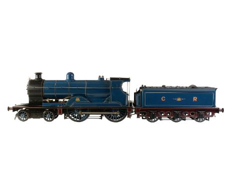 A  well-engineered 5 inch gauge model of a 4-4-0 ‘William Pickersgill’ Caledonian Railway tender locomotive No 114, the silve