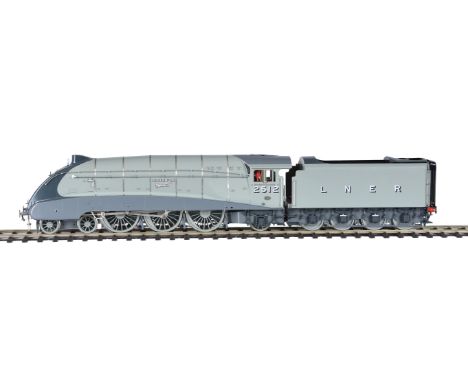 A fine gauge 1 model of a London North Eastern Railway  Class A 4  streamliner tender locomotive No 2512  ‘Silver Fox’, 2-rai