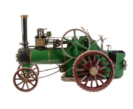 A well-engineered 2 inch scale model of a Minnie Agricultural traction engine built by L.Meakins, Guildford, being a scaled-u