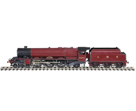 A gauge 1 model of a London Midland and Scottish Duchess Class 4-6-2 tender locomotive No 6201 ‘Princess Elizabeth’, electric