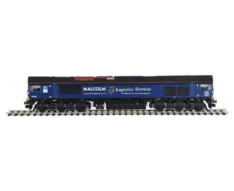 A gauge 1 Freightliner, Aristocraft G gauge catalogue No ART- 23204 EMD. 1/29th scale Class 66 diesel locomotive ’Malcolm’, e
